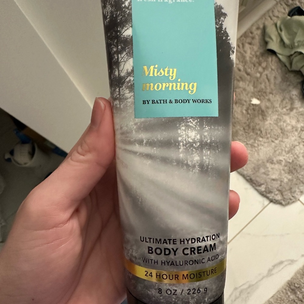 Bath and Body Works misty morning body cream